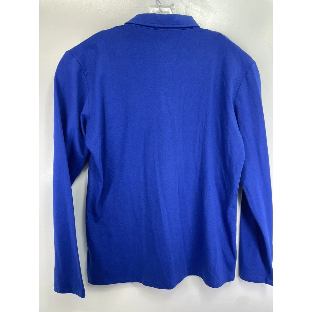 STTLZMC Mens Sz XL Blue Logo L/S Polo Shirt‎ (K9) NWTs